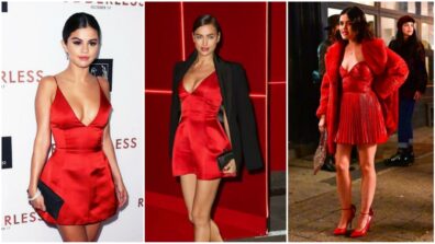 Selena Gomez Vs Irina Shayk Vs Lucy Hale: Which Lady Looks Majestic In Red?