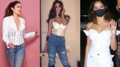 Burn the oomph game in a white corset top like Janhvi Kapoor, Disha Patani & Ananya Panday to make fans sweat