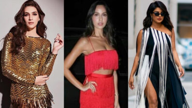 Burn the oomph game in tassel outfits like Kriti Sanon, Nora Fatehi & Priyanka Chopra to woo your crush