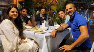 Celebration Time: Shikhar Dhawan, Rahul Dravid, & Bhuvneshwar Kumar enjoy nice dinner after 2nd ODI win against Sri lanka, see viral pic