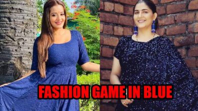 Chase Your Blues In Blue: Monalisa And Sapna Choudhary Acing The Fashion Game In Blue