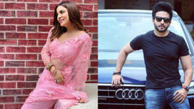 Checkout Kundali Bhagya Shraddha Arya in pink transparent saree and blouse, Dheeraj Dhoopar shares super hot photos