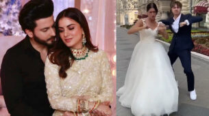Dheeraj Dhoopar shares romantic moment with Shraddha Arya, actress imagines herself in ‘wedding gown’