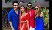Dheeraj Dhoopar’s ‘Main Tera Hero’ moment with newlyweds Shiny Doshi & Lavesh Khairajani, see viral pics