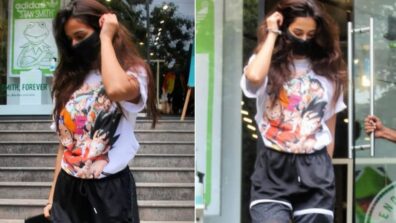 Disha Patani steps out in tie-dye casuals & shorts, fans can’t stop drooling