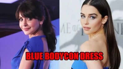 Fashion Faceoff: Emilia Clarke Vs Anushka Sharma, Who Has Your Heart In A Blue Bodycon Dress?