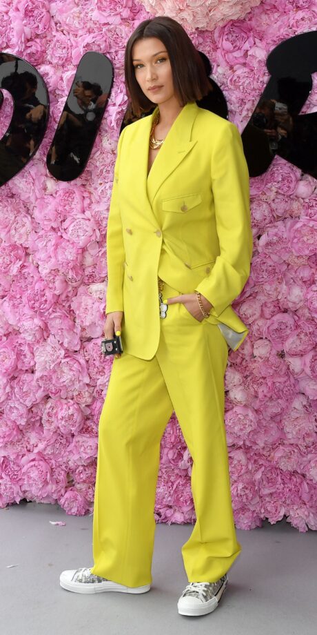 Fashion Faceoff: Ranveer Singh Vs Bella Hadid, Who Rocked In A Yellow Pantsuit? - 1