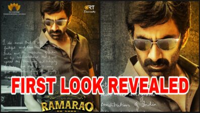 First Look Revealed: Superstar Ravi Teja as Ramarao in ‘Ramarao On Duty’, fans can’t keep calm