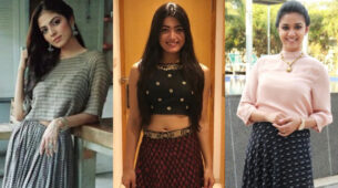 Flaunt your hot legs in a block-printed long skirt like Malavika Mohanan, Rashmika Mandanna & Keerthy Suresh to look super hot