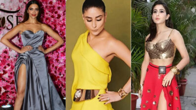 Flaunt your hot legs in a thigh slit skirt like Deepika Padukone, Kareena Kapoor & Sara Ali Khan