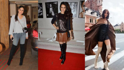 Flaunt your hot legs in thigh-high boots like Shraddha Kapoor, Anushka Sharma & Kareena Kapoor to woo your crush