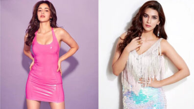 Flaunt your hot pair of legs in mini embellished skirts like Ananya Panday & Kriti Sanon