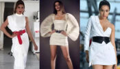 Flaunt your hourglass figure in a white belted bodycon dress like Jacqueline Fernandez, Ananya Panday & Shraddha Kapoor