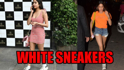 For A Perfect Matching White Sneakers: Take Cues From Janhvi Kapoor