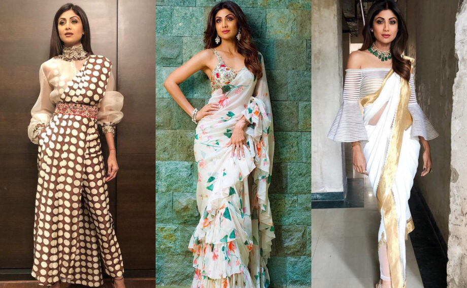 Fusion Saree Look: Sonam Kapoor Vs Shilpa Shetty, Who Rocked The Saree Better? - 1