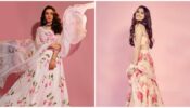 Hansika Motwani Vs Tara Sutaria: Which Lady Tops The List In Floral Lehenga?