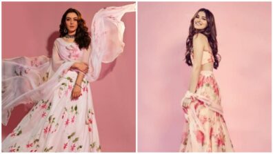 Hansika Motwani Vs Tara Sutaria: Which Lady Tops The List In Floral Lehenga?