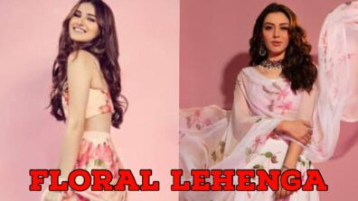 Hansika Motwani Vs Tara Sutaria: Who Shows Off The Flower Power In Floral Lehenga?