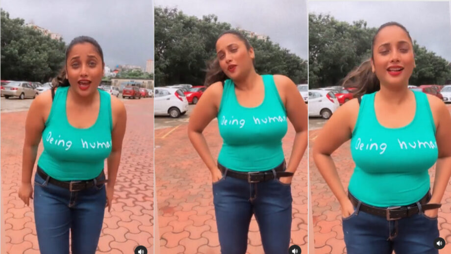 Heroine Ka Jalwa: Bhojpuri diva Rani Chatterjee does a super hot dance wearing Salman Khan's brand 'Being Human' tshirt, video goes viral 433071