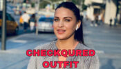 Himanshi Khurana Treat Fans With Chequered Outfit Pictures