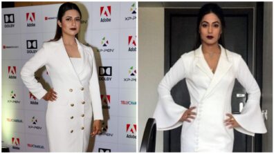 Hina Khan Vs Divyanka Tripathi: Which Boss Lady Stabs Hearts In A White Blazer Dress?