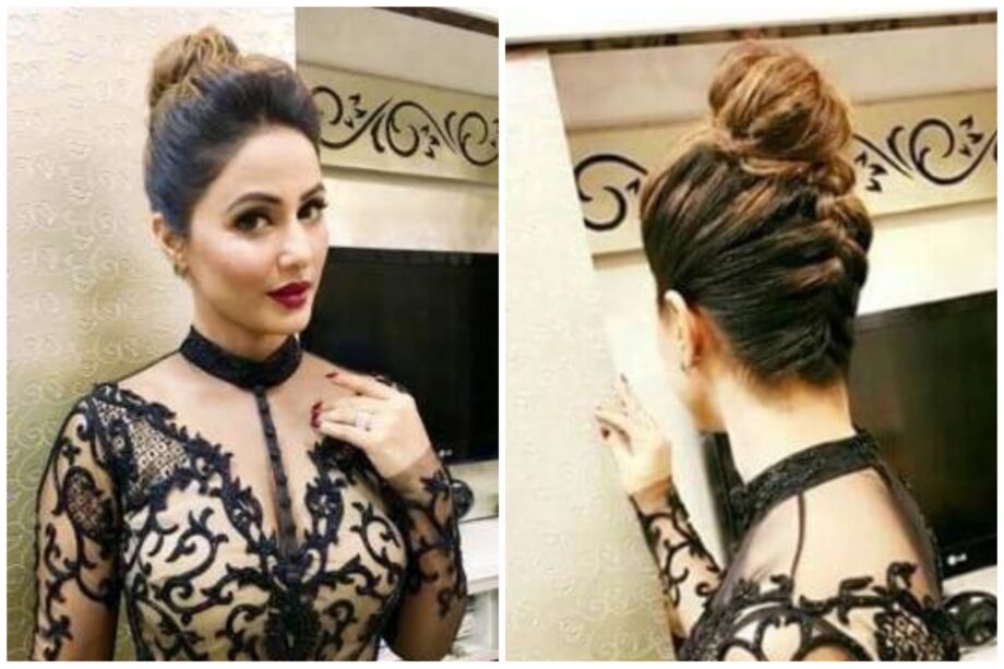 Hina Khan Vs Karishma Tanna: Who Is Your Favourite Diva In The Top Knot Bun? - 0