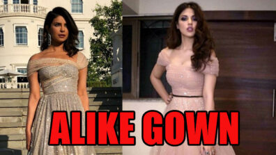 Hot Babes: Rhea Chakraborty Vs Priyanka Chopra: Which Babe Slew In Alike Looking Gowns? FAN BATTLE