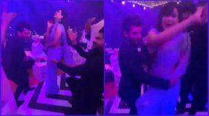 How Adorable: Arjun Bijlani & Vishal Aditya Singh do a romantic dance with Shweta Tiwari at Rahul Vaidya-Disha Parmar’s wedding, see viral footage