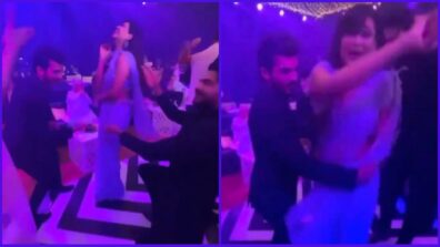 How Adorable: Arjun Bijlani & Vishal Aditya Singh do a romantic dance with Shweta Tiwari at Rahul Vaidya-Disha Parmar’s wedding, see viral footage