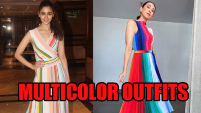 In Love With Multicolor Outfits: Take Cues From Alia Bhatt & Karisma Kapoor