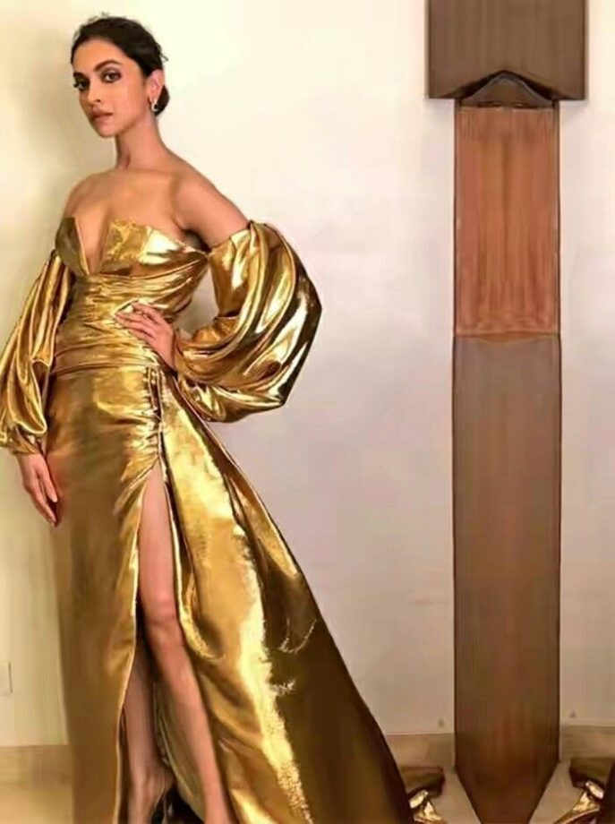 In Love With Off-Shoulder Metallic Dresses: Take Inspiration From Malaika Arora & Deepika Padukone - 1