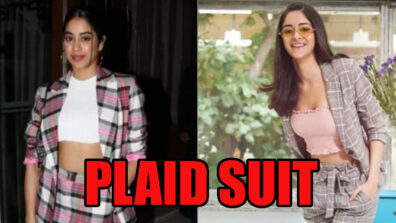 In Love With Plaid Suit: Take Fashion Cues From Ananya Panday & Janhvi Kapoor