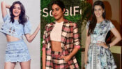 In love with the co-ord set skirt & crop top? Take cues from Ananya Panday, Janhvi Kapoor & Kriti Sanon