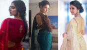 In love with the hot back neck blouse design? Slay style goals like Malavika Mohanan, Tamannaah Bhatia & Keerthy Suresh