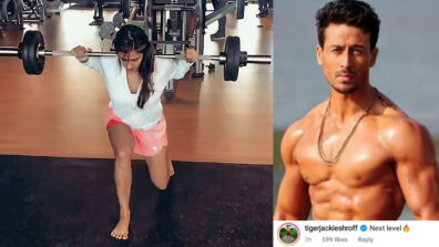 In Video Disha Patani flaunts her ‘strong’ fitness game, Tiger Shroff feels the heat & calls it ‘next level’