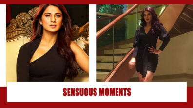 Jennifer Winget and her sensuous moments in LBDs