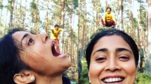 Jungle Hottie: Shriya Saran enjoys fun jungle time with husband Andrei Koscheev