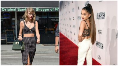 Oh So Hot: Taylor Swift & Ariana Grande Burning The In Bralette