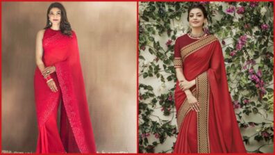 Kajal Agarwal’s Hot & Spicy Red Sarees Is All That An Intimate Wedding Demands