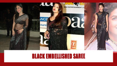 Kareena Kapoor Vs Priyanka Chopra Vs Aishwarya Rai: Which B-Town Diva Looks A Royal Queen In Black Embellished Saree?