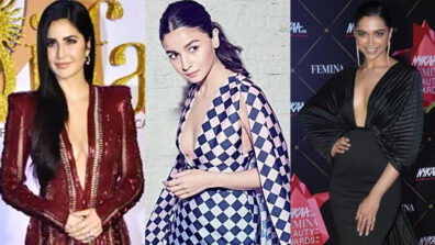 Katrina Kaif, Alia Bhatt, Deepika Padukone & plunging neckline dresses, a dream visual delight