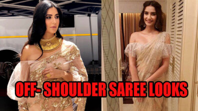 Katrina Kaif & Sonam Kapoor Teach Netizens How To Slay An Off-Shoulder Saree