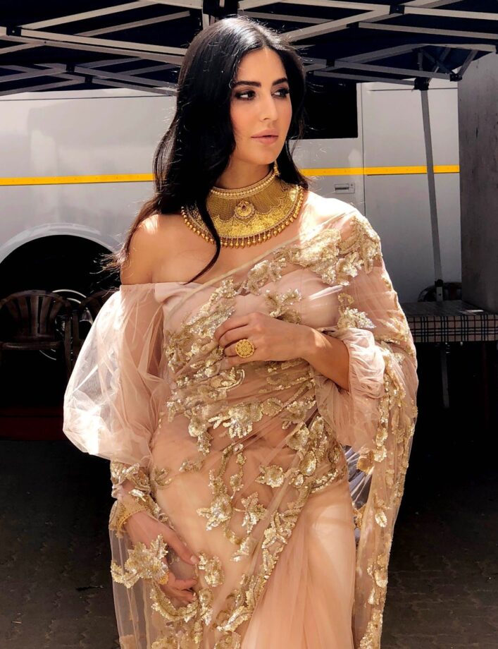 Katrina Kaif & Sonam Kapoor Teach Netizens How To Slay An Off-Shoulder Saree - 0