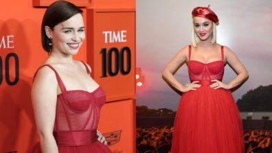 Katy Perry Vs Emilia Clarke: Which Diva Rocked In A Red Party Dress?