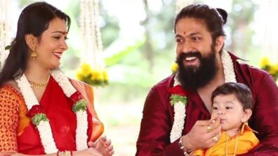 KGF star Yash and Radhika Pandit’s son Yatharv is a ray of sunshine, watch viral videos