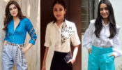 Kriti Sanon, Anushka Sharma, Shraddha Kapoor & their ‘boss babe’ vibes in printed monotone shirt & long trousers