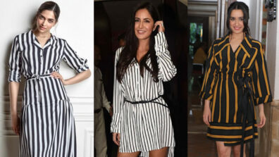 Learn the stripe dress fashion from Deepika Padukone, Katrina Kaif & Shraddha Kapoor to woo your crush