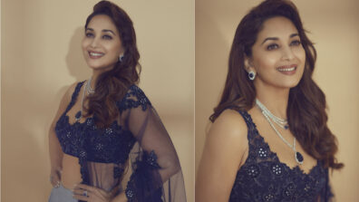 Madhuri Dixit & her ‘dhak dhak’ moment in a blue lehenga melts netizens