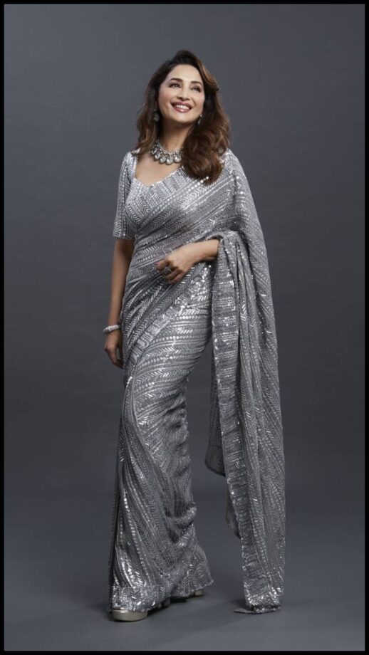 Malaika Arora Vs Madhuri Dixit: Who Slew In Shimmer Saree? - 1