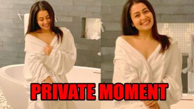 Neha Kakkar shares private moment in bathrobe, fans go crazy